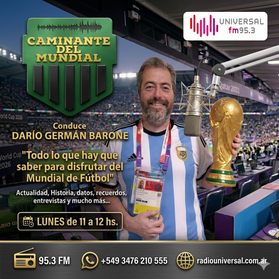 flyer CAMINANTE DEL MUNDIAL DARIO BARONE